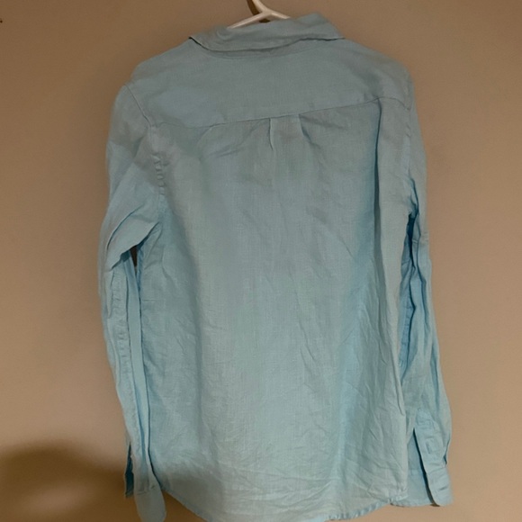 Janie & Jack Boys size 8 Sky Blue Casual Shirt - Picture 3 of 3